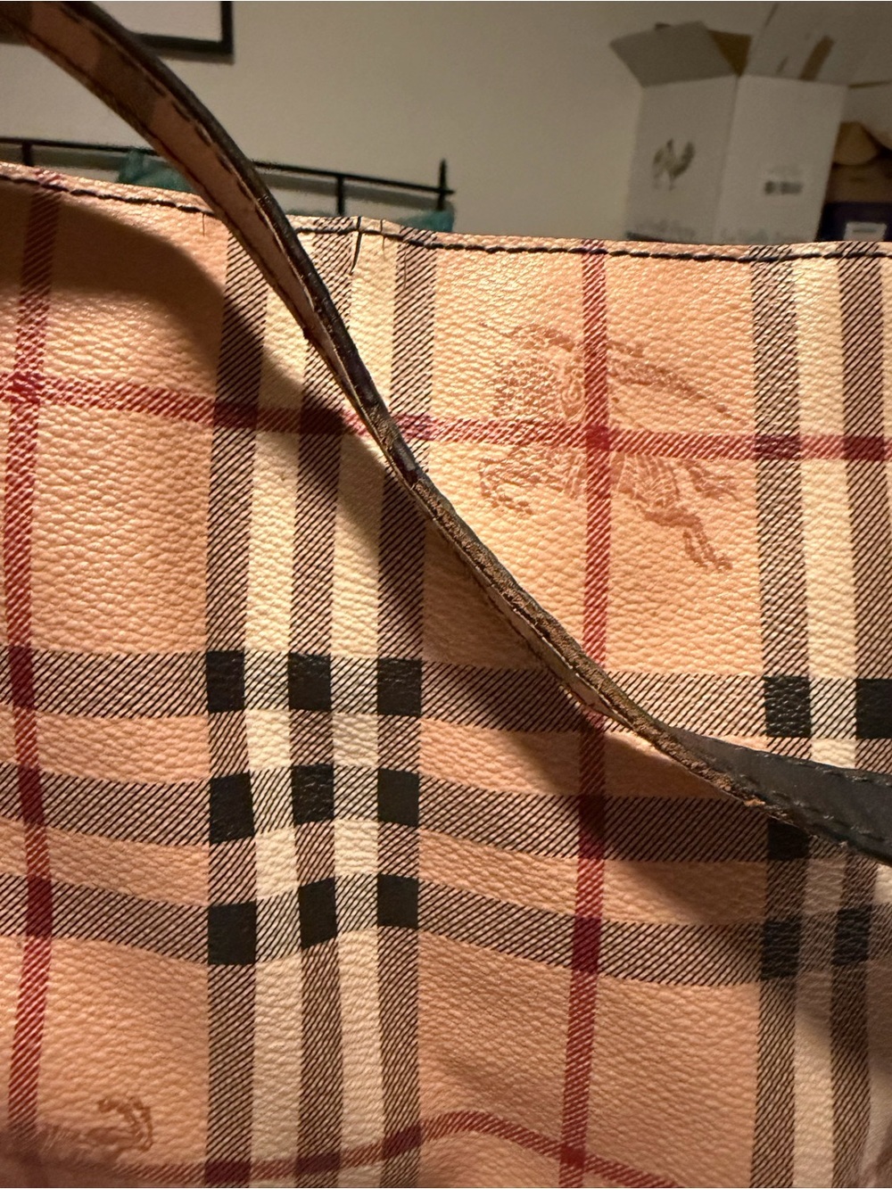 Burberry Haymarket Small Canterbury Tote Bag - Picture 4 of 15